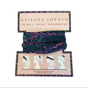 Avianna Jordyn Tribal Printed Headwrap NWT